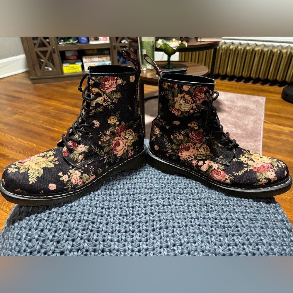 Floral Fabric Dr. Martens Boots - Picture 4 of 7